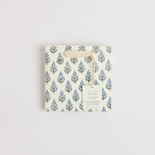 Load image into Gallery viewer, Hand Block Printed Gift Bags (Small) - Blue Stone
