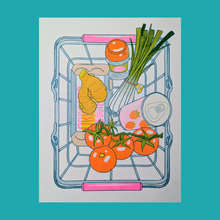 Load image into Gallery viewer, Tomato Egg | 8.5"x11" Risograph Print | Christina Hu
