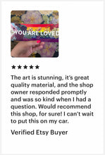 Load image into Gallery viewer, Transpainter - You Are Loved Rainbow Bumper Sticker | LGBTQ+ Pride Decal : Default
