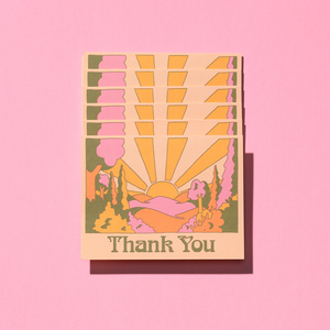 Sunrise Thank You thank you greeting card