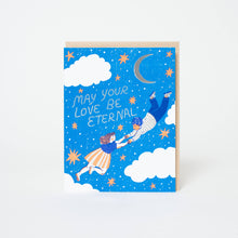 Load image into Gallery viewer, Egg Press Manufacturing - Congrats Eternal Love Letterpress Greeting Card by Phoebe Wahl: Paper tab
