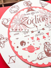 Load image into Gallery viewer, Blackbird Letterpress - Zodiac spinner / volvelle
