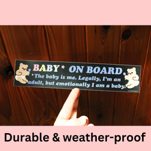 Load image into Gallery viewer, Baby On Board Bumper Sticker
