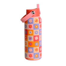 Load image into Gallery viewer, Elemental - Core Insulated Leakproof Bottle w/Handle 40oz - Checkered Flowers
