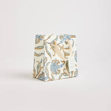 Load image into Gallery viewer, Hand Block Printed Gift Bags (Small) - Blue Stone
