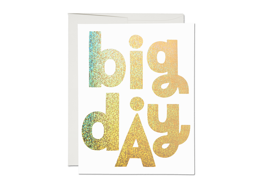 Big Day congratulations greeting card