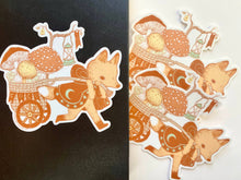 Load image into Gallery viewer, Marika Paz Illustration - Mushroom Forager Sticker
