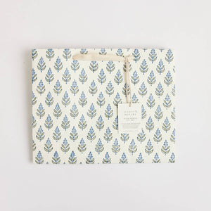 Hand Block Printed Gift Bags (Medium) - Blue Stone