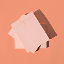 Load image into Gallery viewer, Bromstad Printing Co. - Bow - Risograph Small Notepad
