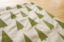 Load image into Gallery viewer, The High Fiber - Christmas Tree Tea Towel, Handprinted on Natural Cotton
