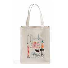 Load image into Gallery viewer, doodles.ink. - Oakland Collage Shopper Tote Bag
