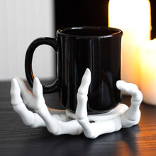 Load image into Gallery viewer, Gothic Halloween Skeleton Hand Coaster and Candle Holder
