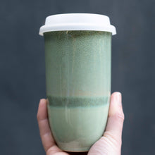Load image into Gallery viewer, Nova Ceramics Travel Mugs - Emerald 16oz Ceramic Travel Mug – Forest-Inspired &amp; Reusable
