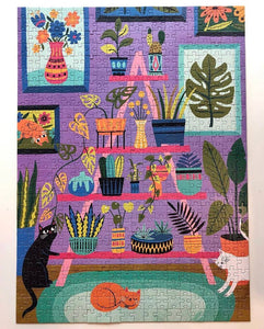 Purrfect Plants 500 Piece Puzzle