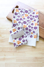 Load image into Gallery viewer, The High Fiber - *NEW* Autumn Floral Nasturtium Kitchen Towel, Handprinted
