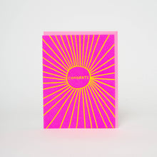 Load image into Gallery viewer, Egg Press Manufacturing - Sunbeam Congratulations Letterpress Greeting Card by Ashkahn: Paper tab
