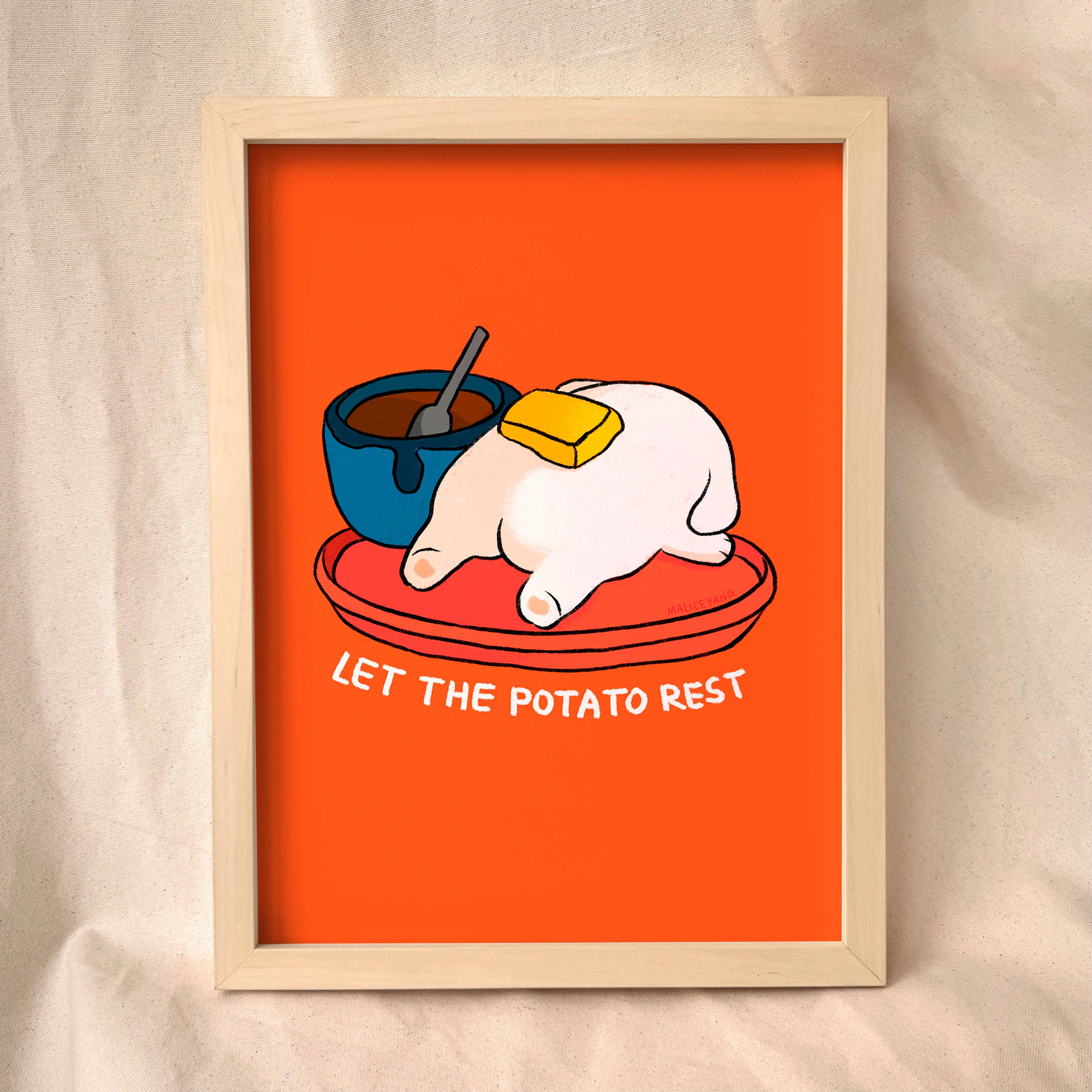 Let the Potato Rest 8x10 Print – Maker's Loft Boutique