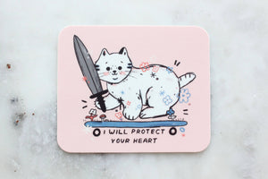 I Will Protect You Cat Sticker