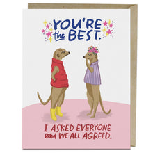 Load image into Gallery viewer, You're the Best Thank You Card
