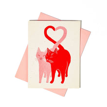 Load image into Gallery viewer, Bromstad Printing Co. - Love Cats Special Edition - Risograph Card
