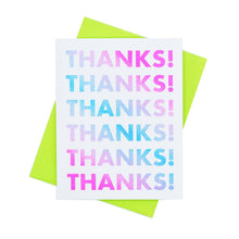 Load image into Gallery viewer, Gradient Thank You - Risograph Greeting Card
