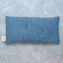 Load image into Gallery viewer, Minor Thread - Garden Party Blue Canvas Weighted Eye Pillow: Lavender
