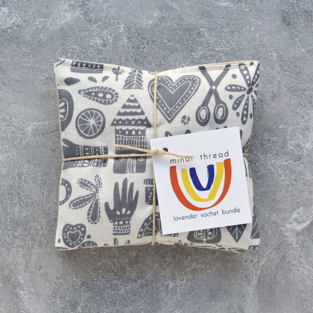 Minor Thread - Kindred Fable Icons in Grey Lavender Sachet Bundle