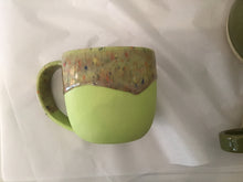Load image into Gallery viewer, Frosted Funfetti Mug - Chartreuse 
