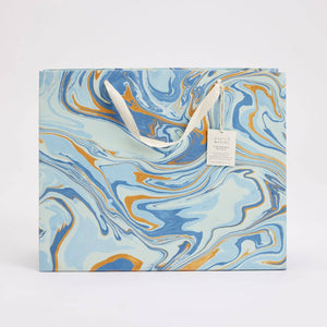 Paper Mirchi - Hand Marbled Gift Bags (Large) - Celebration