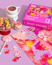 Load image into Gallery viewer, Pezel Puzzles - 🍭 Sweet Dreams 🌈 | 500 Piece Jigsaw Puzzle w/ Canvas Bag
