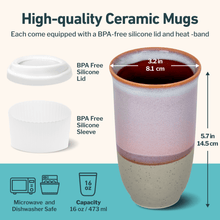 Load image into Gallery viewer, Nova Ceramics - Horizon Cup 16oz (Includes Lid &amp; Band)
