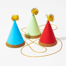 Load image into Gallery viewer, Mini Pom Party Hats
