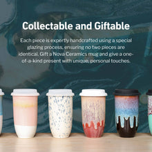 Load image into Gallery viewer, Nova Ceramics Travel Mugs - Emerald 16oz Ceramic Travel Mug – Forest-Inspired &amp; Reusable
