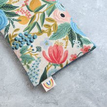 Load image into Gallery viewer, Minor Thread - Garden Party Blue Canvas Weighted Eye Pillow: Lavender
