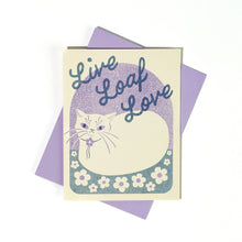 Load image into Gallery viewer, Bromstad Printing Co. - Live Loaf Love - Risograph Greeting Card
