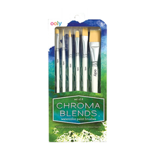 Load image into Gallery viewer, Chroma Blends Watercolor Paint Brushes - Set of 6
