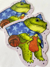 Load image into Gallery viewer, Marika Paz Illustration - Frog Wizard Sticker
