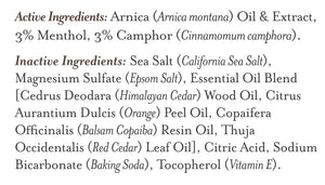 Soap Cauldron - Therapeutic Foaming Bath Salt Soak Coastal Cedar: Small