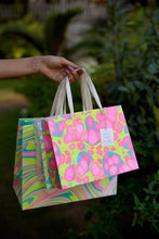 Load image into Gallery viewer, Paper Mirchi - Hand Marbled Gift Bags (Large) - Neon
