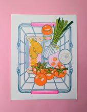 Load image into Gallery viewer, Tomato Egg | 8.5"x11" Risograph Print | Christina Hu
