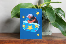 Load image into Gallery viewer, Alice Yang - Sleeping Cat Mini Print
