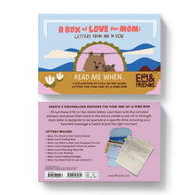 Load image into Gallery viewer, Hachette Book Group - A Box of Love for Mom Fill in the Blank Read Me When Letters
