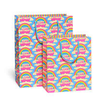 Load image into Gallery viewer, Red Cap Cards - All Over Rainbows gift bags: Medium
