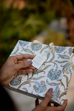 Load image into Gallery viewer, Hand Block Printed Gift Bags (Medium) - Blue Stone
