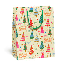 Load image into Gallery viewer, Red Cap Cards - Holly Jolly Trees gift bags: Medium
