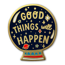 Load image into Gallery viewer, Badge Bomb - Good Things Will Happen Crystal Ball Enamel Pin
