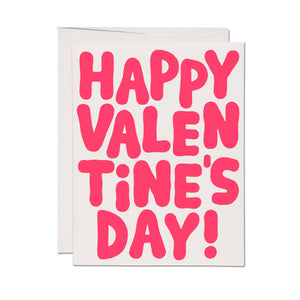 Valentine Bubble Letters greeting card