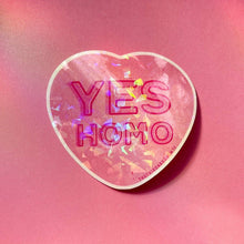 Load image into Gallery viewer, TheThirdArrow - Yes Homo Glossy Holo Sticker
