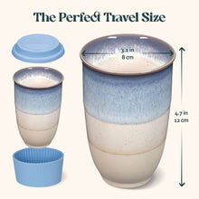 Load image into Gallery viewer, Nova Ceramics Travel Mugs - Cove Ceramic Travel Cup 12oz | Reusable Coffee Mug
