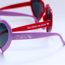 Load image into Gallery viewer, Wokeface - Heart Sunglasses: Baby Pink
